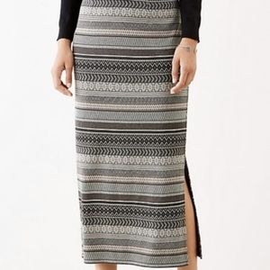 J. Jill Striped Graphic Skirt, sz: S